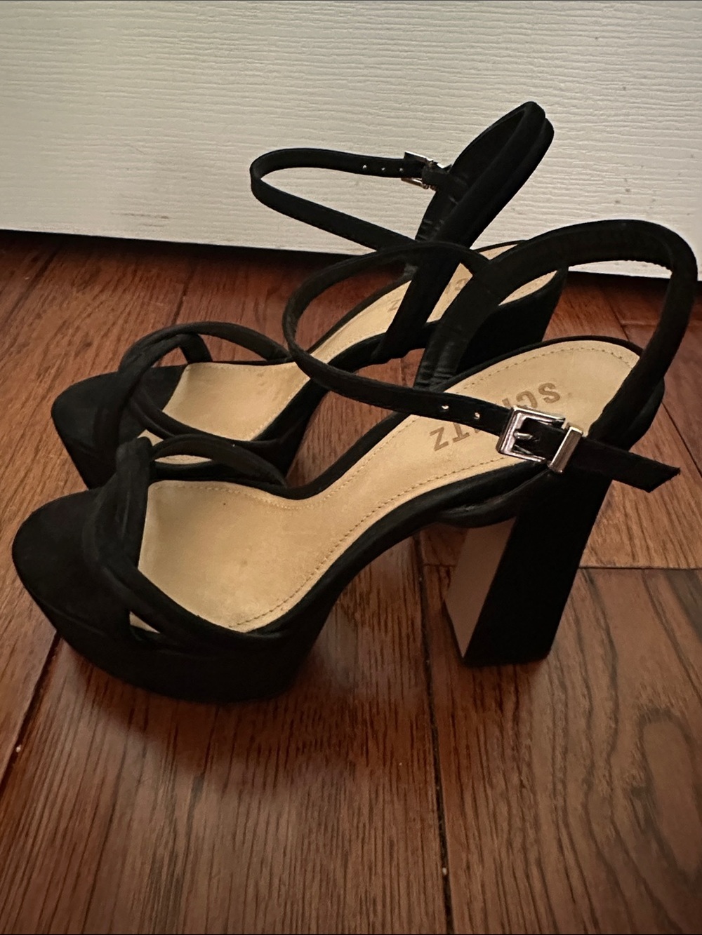 Schutz Thea Strappy Block Heel Platform Sandals